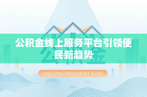 文成公积金线上服务平台引领便民新趋势