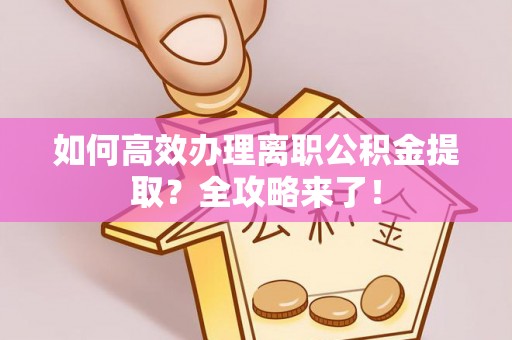 文成如何高效办理离职公积金提取？全攻略来了！