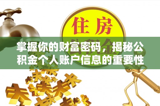 文成掌握你的财富密码，揭秘公积金个人账户信息的重要性