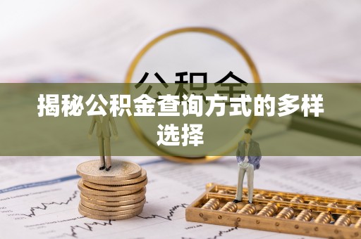 文成揭秘公积金查询方式的多样选择
